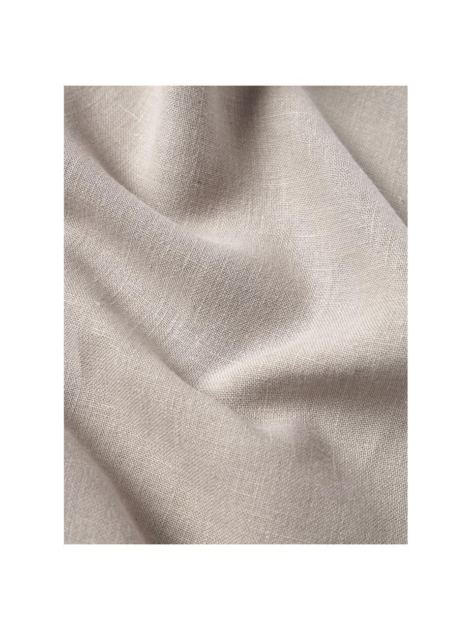Funda de cojín de lino con flecos Luana, 100% lino

Por naturaleza, el lino tiene un tacto bastante aspero y un aspecto arrugado natural
La alta resistencia al desgarro hace que el lino sea muy resistente., Beige, An 40 x L 40 cm
