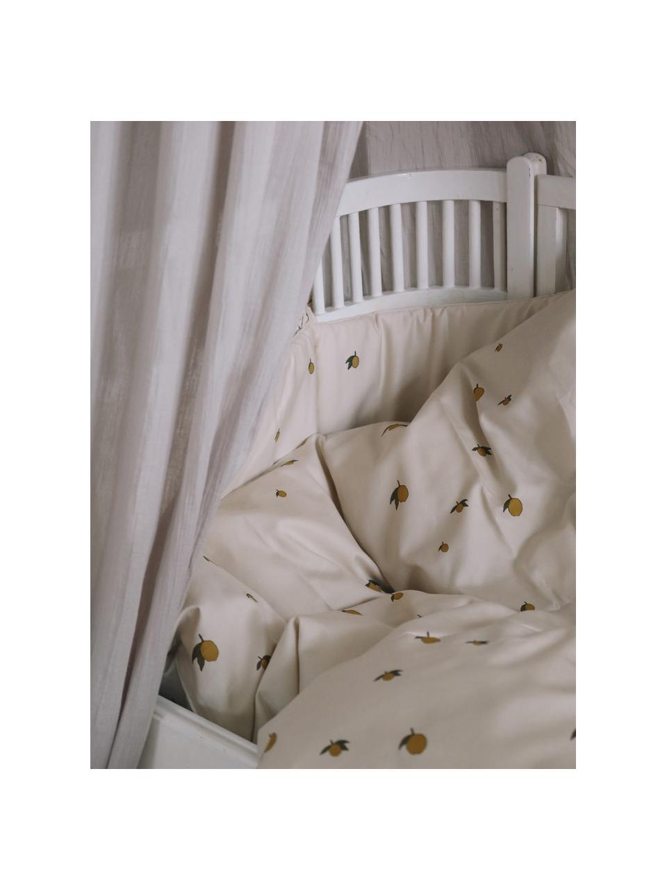 Detská posteľná bielizeň z organickej bavlny Moonlight, 100 % organická bavlna, certifikát GOTS
Bavlna je príjemná na dotyk, dobre absorbuje vlhkosť a je vhodná pre alergikov., Svetlobéžová, motív citróna, 100 x 140 cm + 1 vankúš 40 x 45 cm