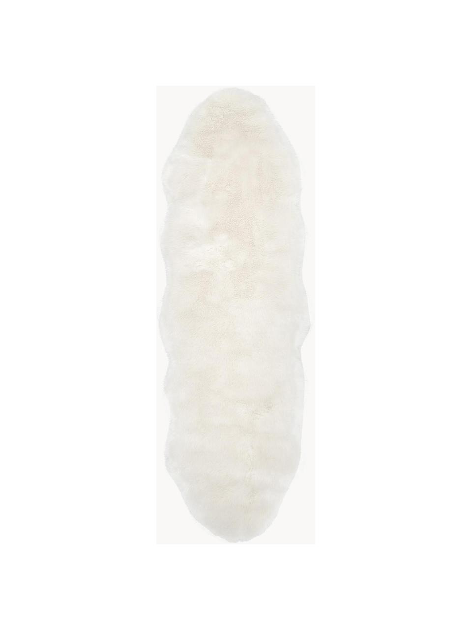 Koberec z umělé kožešiny Mathilde, hladký, Krémově bílá, Š 60 cm, D 180 cm