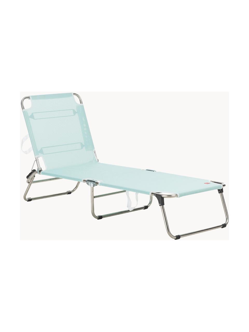 Ligstoel Fiam Amigo, Frame: aluminium, Bekleding: polyester, Aquablauw, L 190 x B 58 cm