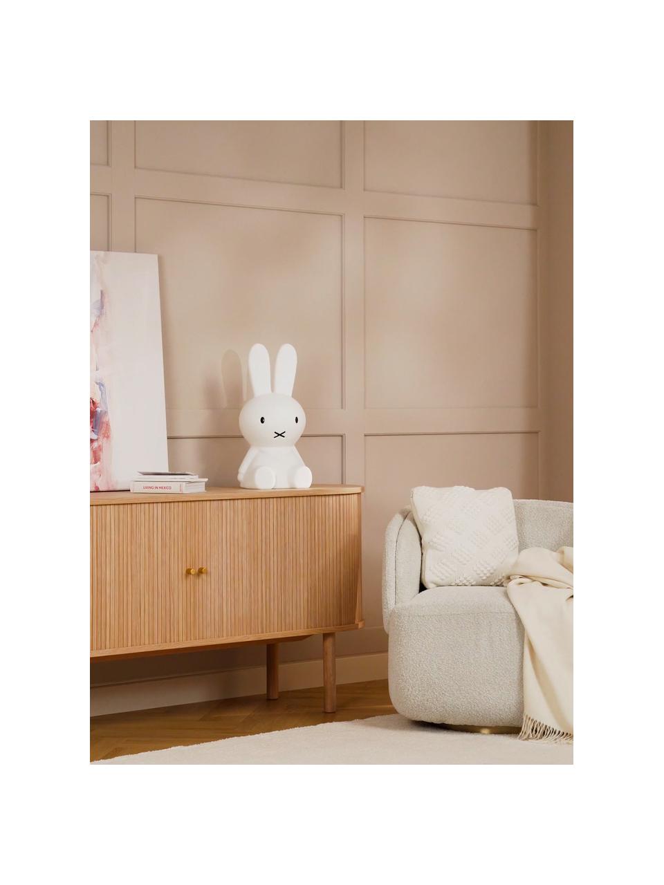 LED-Bodenleuchte Miffy, Polyethylen, Weiß, B 25 x H 50 cm