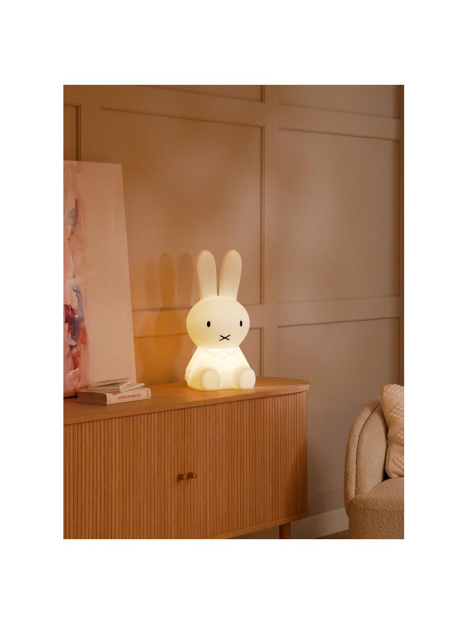 LED-Bodenleuchte Miffy, Polyethylen, Weiss, B 25 x H 50 cm