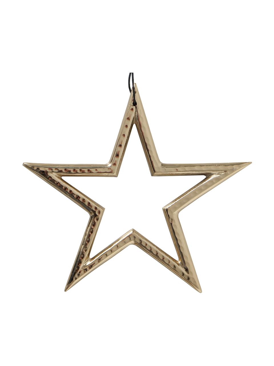 Étoile à suspendre Taumi, 3 élém., Aluminium, Couleur dorée, Lot de différentes tailles