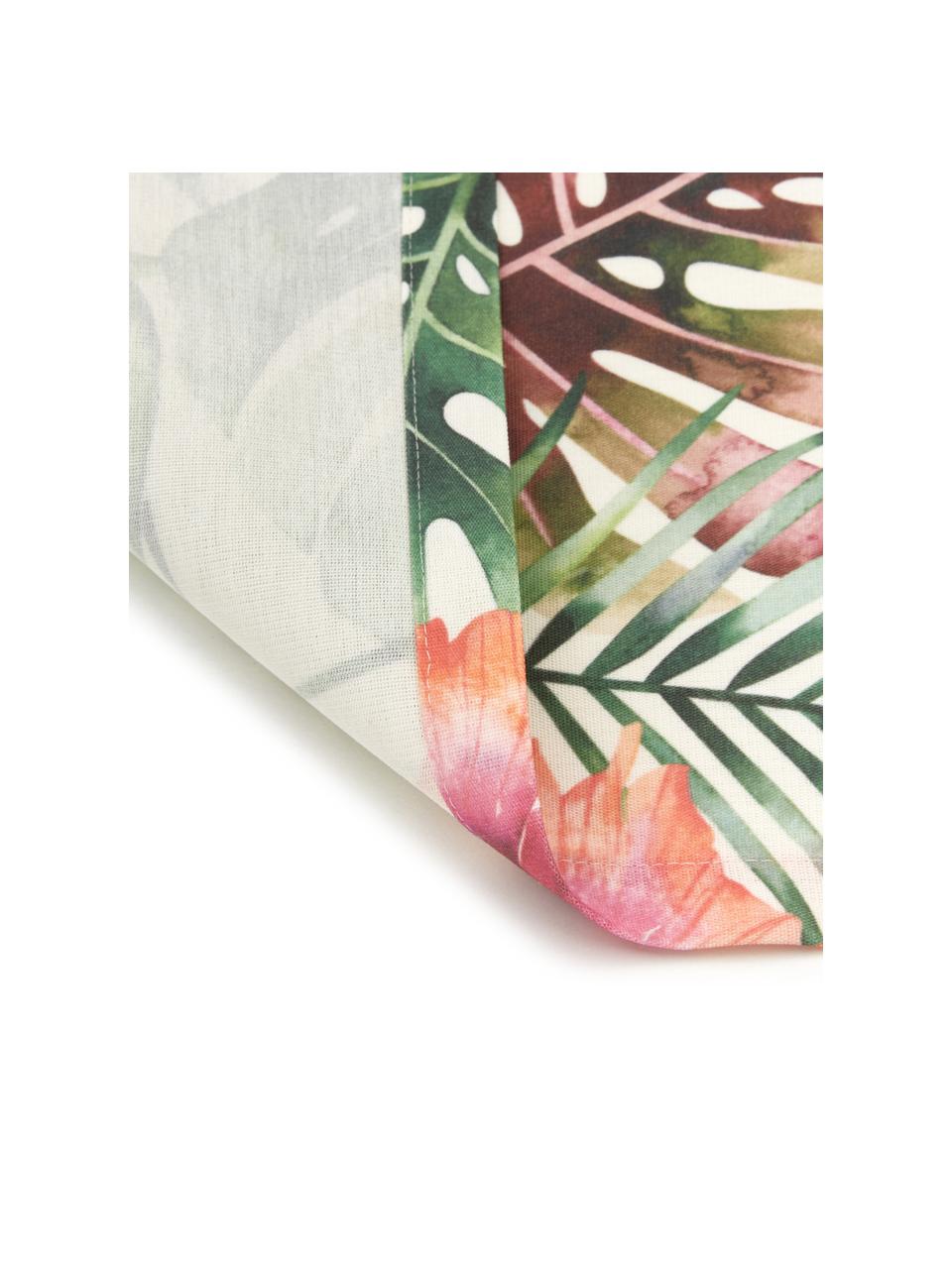 Tafelloper Kokamo met tropisch motief, 100% polyacryl, Multicolour, B 40 x L 145 cm