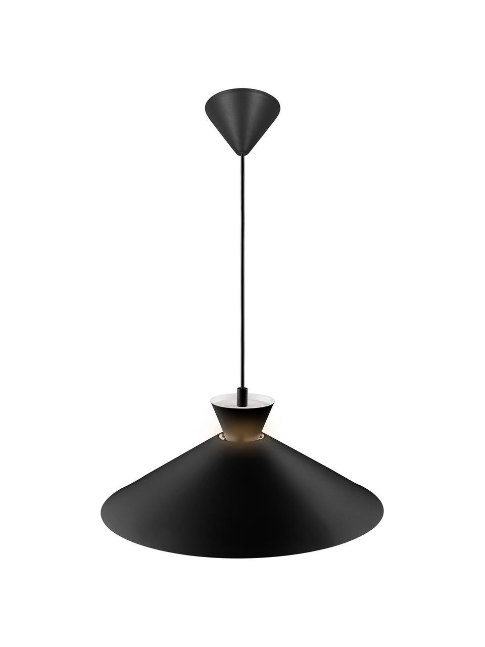 Lampa wisząca Dial, Czarny, Ø 45 x W 18 cm