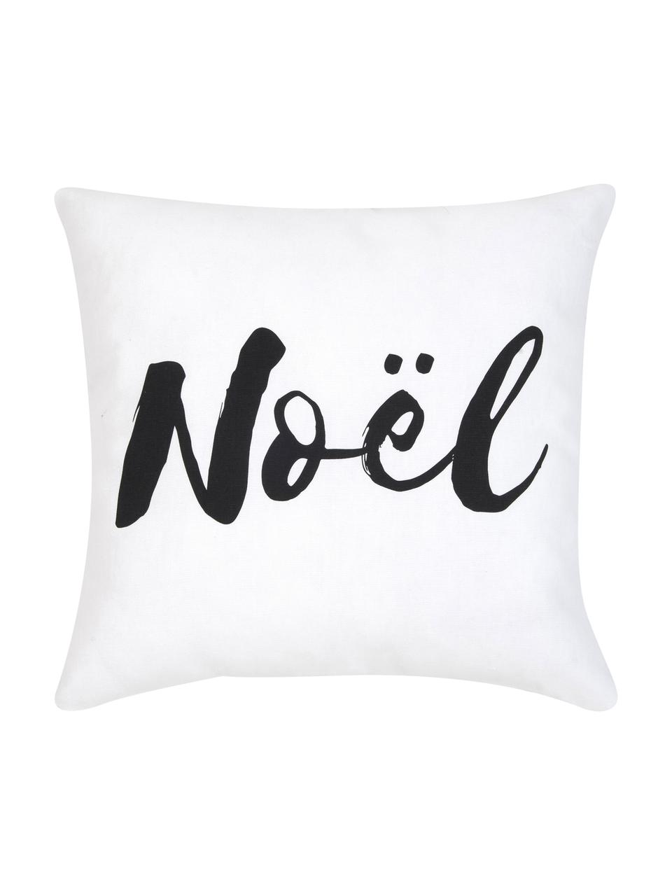 Komplet poszewek na poduszkę Noel, 2 elem., Bawełna, Biały, S 40 x D 40 cm