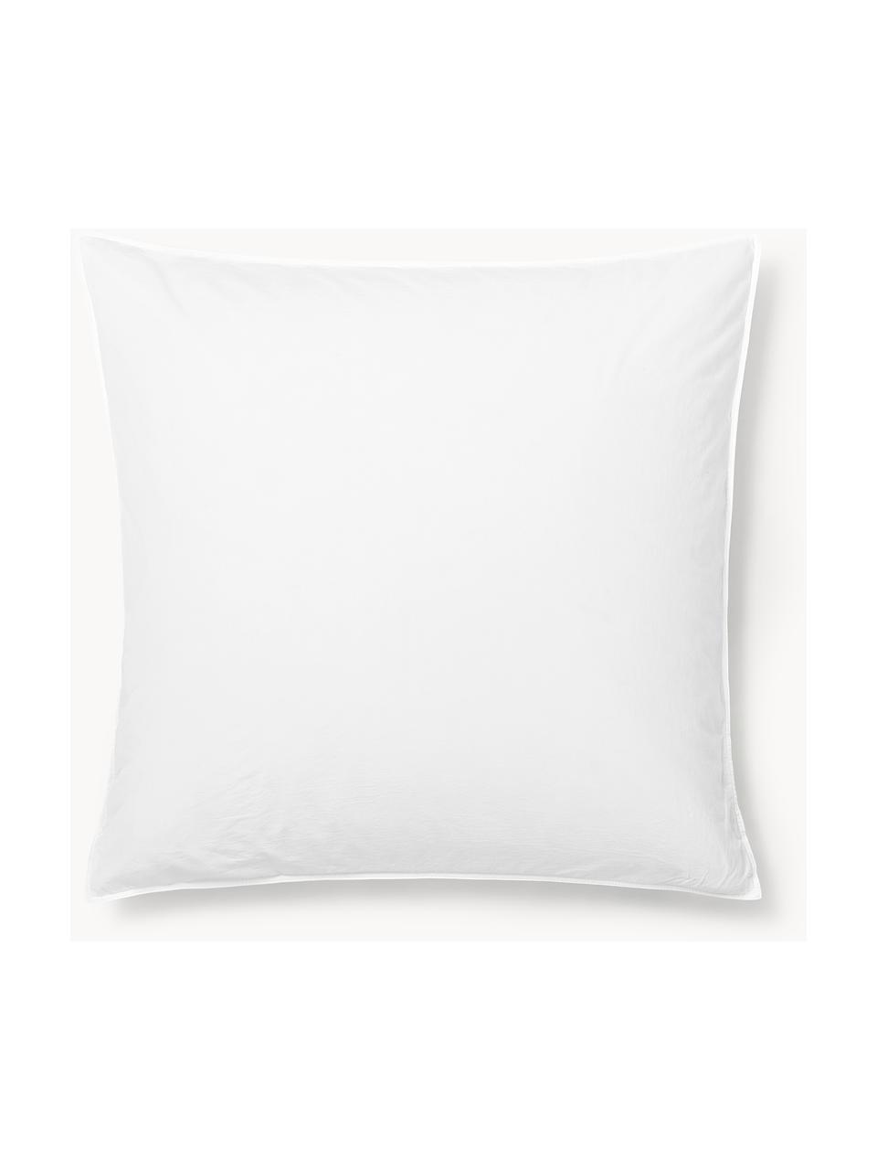 Taie d'oreiller en percale de coton Debbie, Blanc, larg. 50 x long. 70 cm