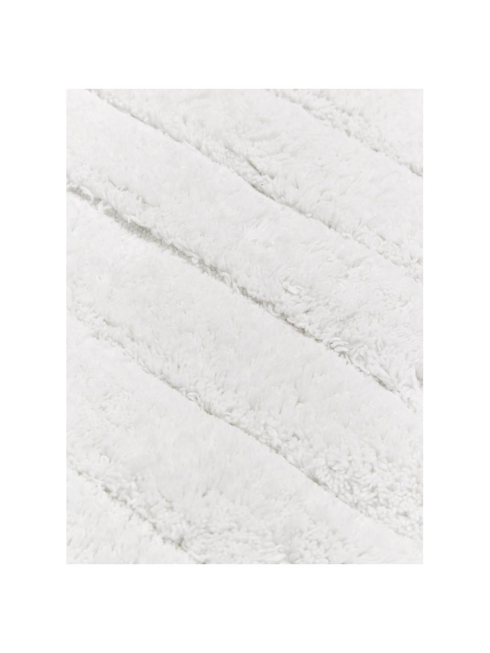 Tapis de bain moelleux blanc Board, 100 % coton,
Qualité supérieure, 1 900 g/m², Blanc, larg. 50 x long. 60 cm