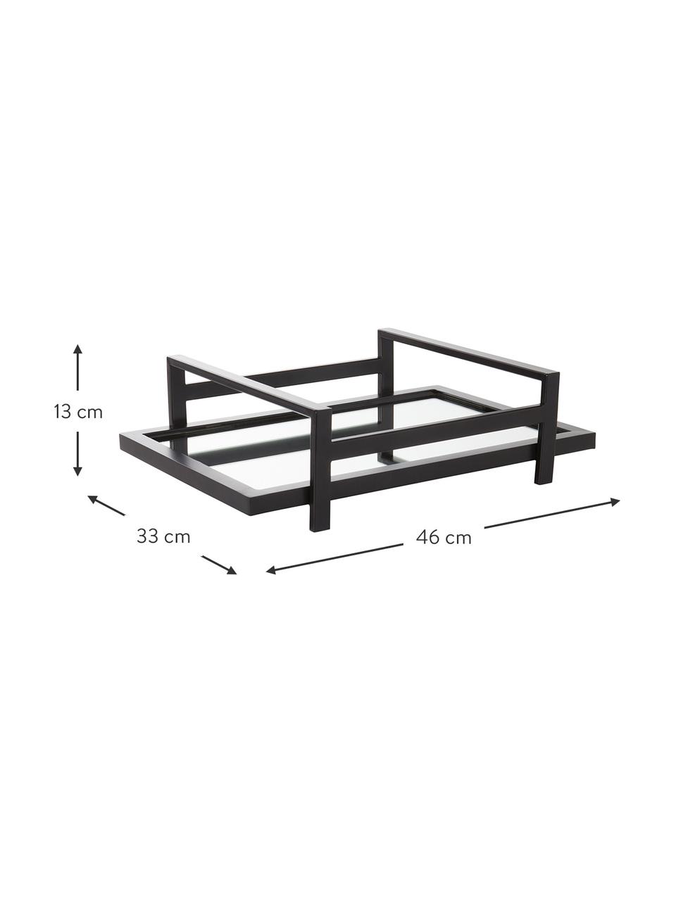 Taca dekoracyjna Alvy, Czarny, S 46 x W 13 cm