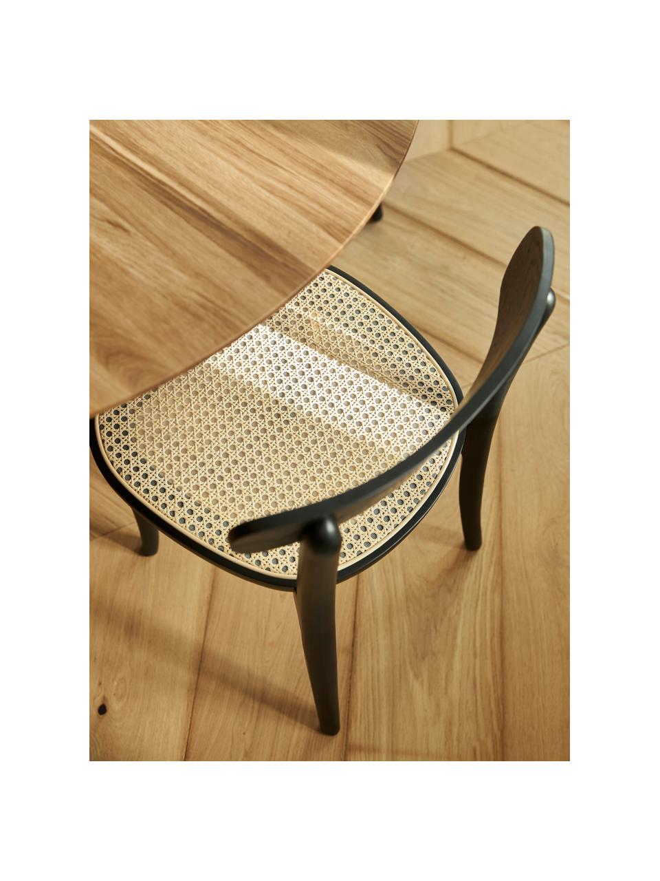 Sillas de madera con tejido vienés Richie, 2 uds., Asiento: ratán, Estructura: madera de haya maciza, Beige, madera de haya, An 45 x Al 75 cm