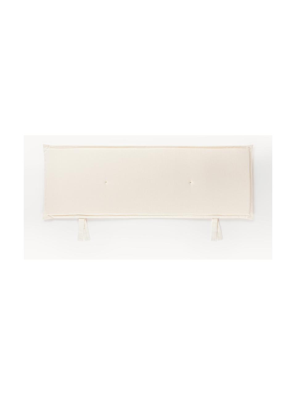 Cojín de banco Ortun, Tapizado: 100% polipropileno, Blanco Off White, An 48 x L 120 cm