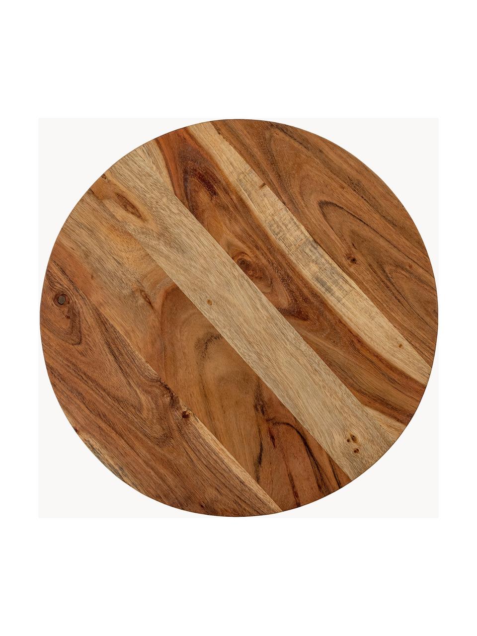 Otočný servírovací tanier z akáciového dreva Elenor, Akáciové drevo, Akáciové drevo, Ø 41 x V 5 cm