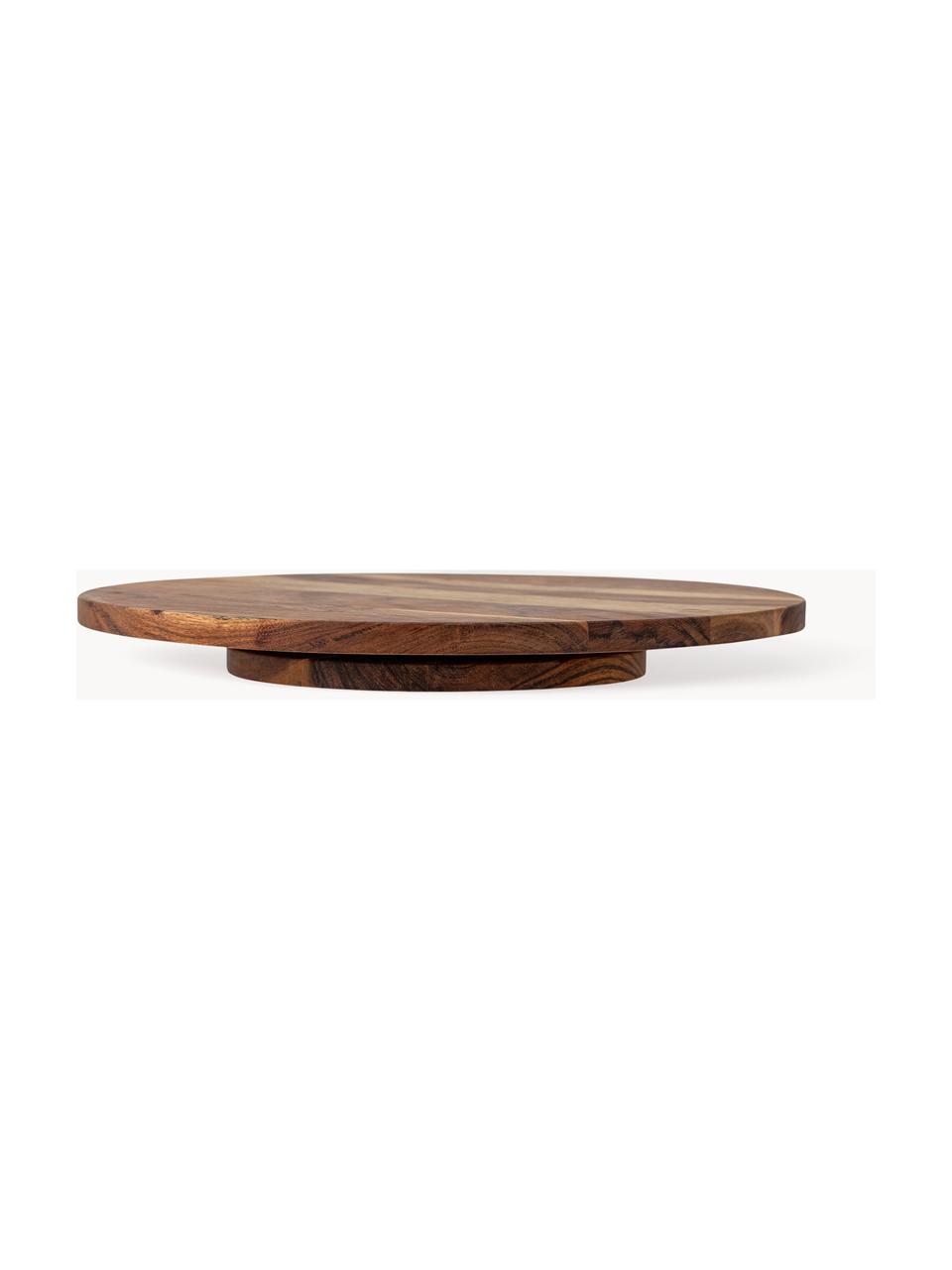 Otočný servírovací talíř z akáciového dřeva Elenor, Akáciové dřevo, Akáciové dřevo, Ø 41 cm, V 5 cm