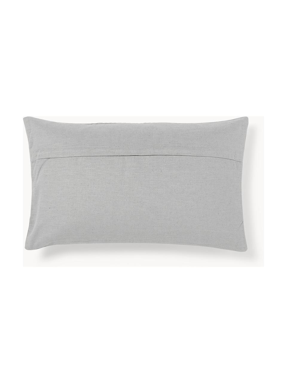 Housse de coussin 30x50 en lin Dalia, 51 % lin, 49 % coton, Gris, larg. 30 x long. 50 cm