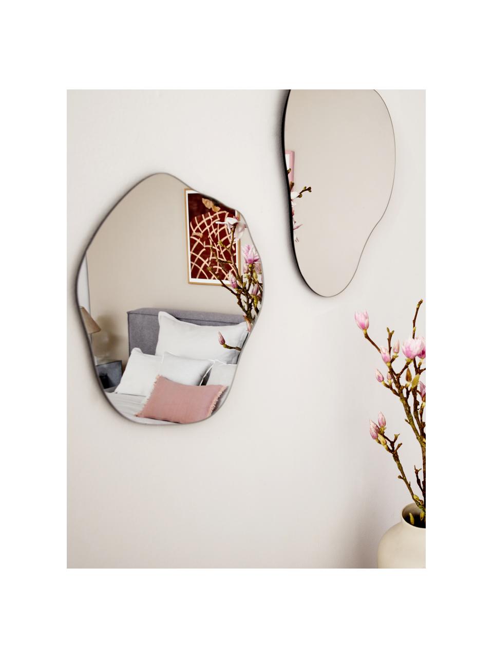 Rahmenloser Wandspiegel Lia in organischer Form, Rückseite: Mitteldichte Holzfaserpla, Spiegelfläche: Spiegelglas, Spiegelglas, B 50 x H 50 cm