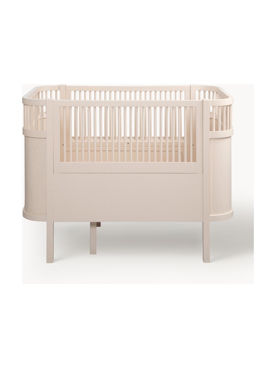 Verlängerbares Babybett Baby & Junior aus Birkenholz, 70 x 110/150 cm, Birkenholz, lackiert, Hellbeige, B 70 x L 110/150 cm