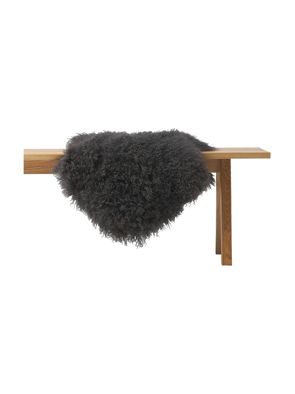 Jehněčí kůže s dlouhým vlasem Ella, Šedá, Š 50 cm, D 160 cm