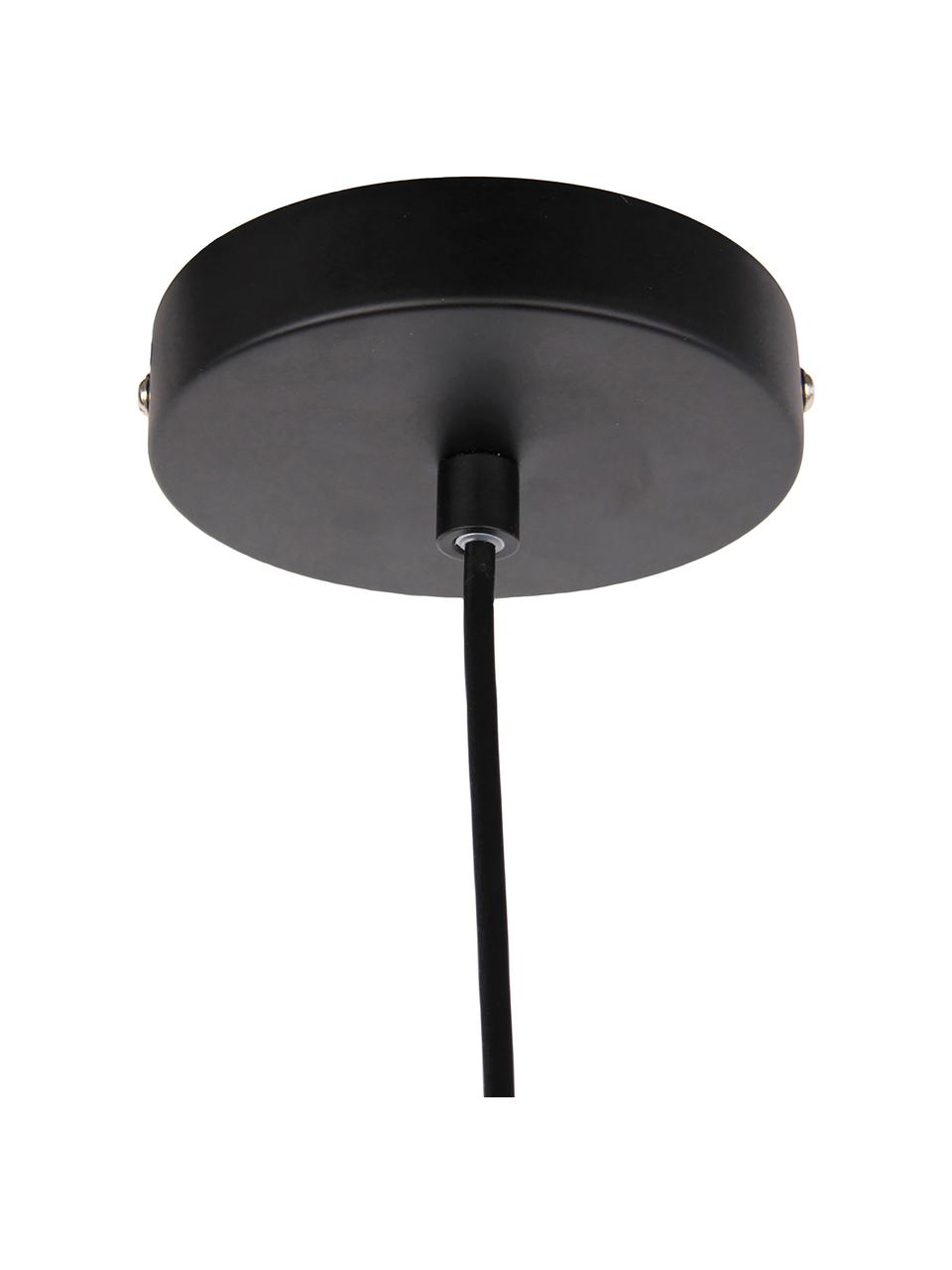 Lámpara de techo pequeña Agnes, Pantalla: metal, Anclaje: metal, Cable: plástico, Negro, latón, Ø 21 x Al 22 cm