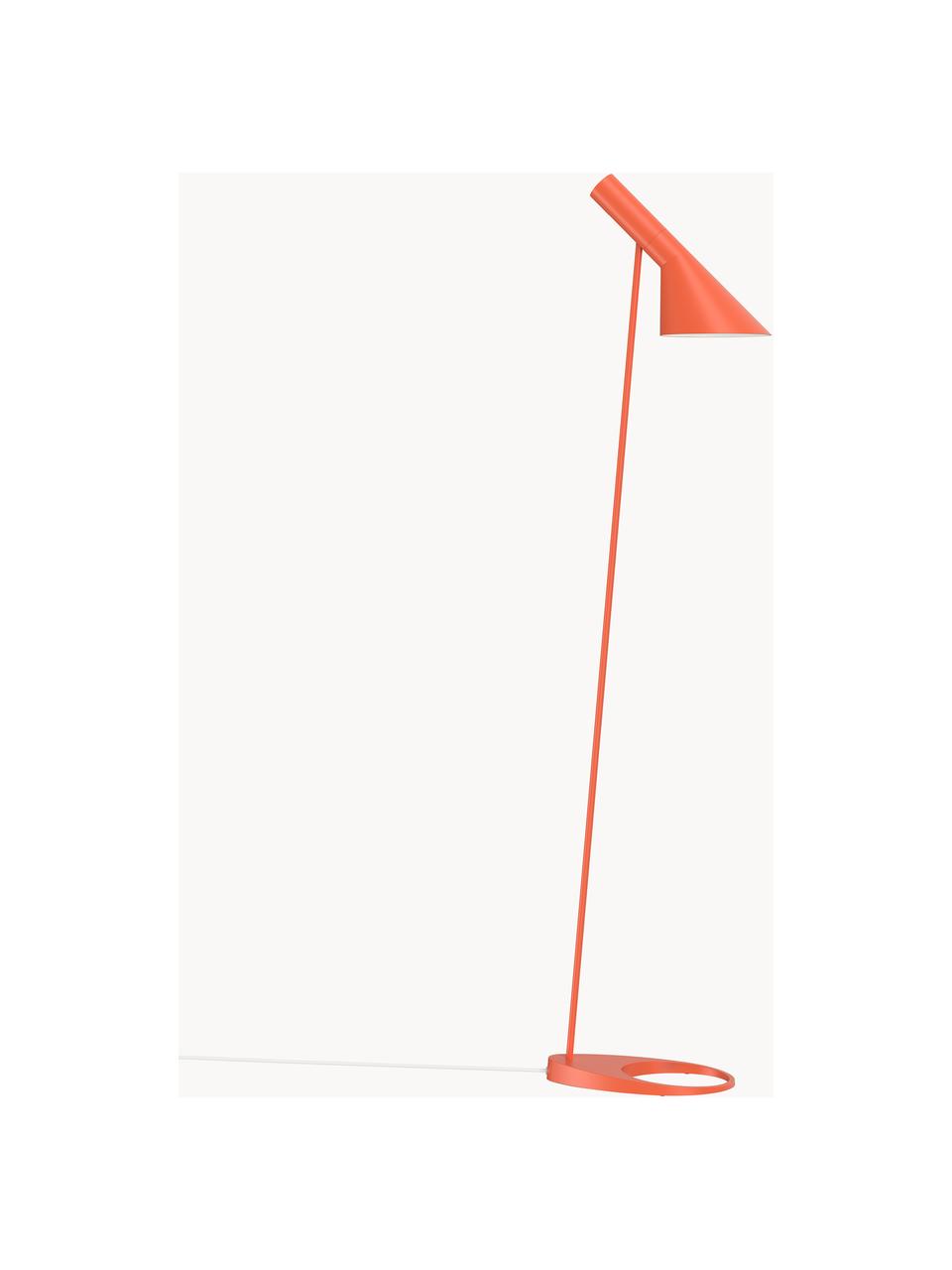 Lampada da lettura piccola AJ, Lampada: acciaio rivestito, Arancione, Alt. 130 cm