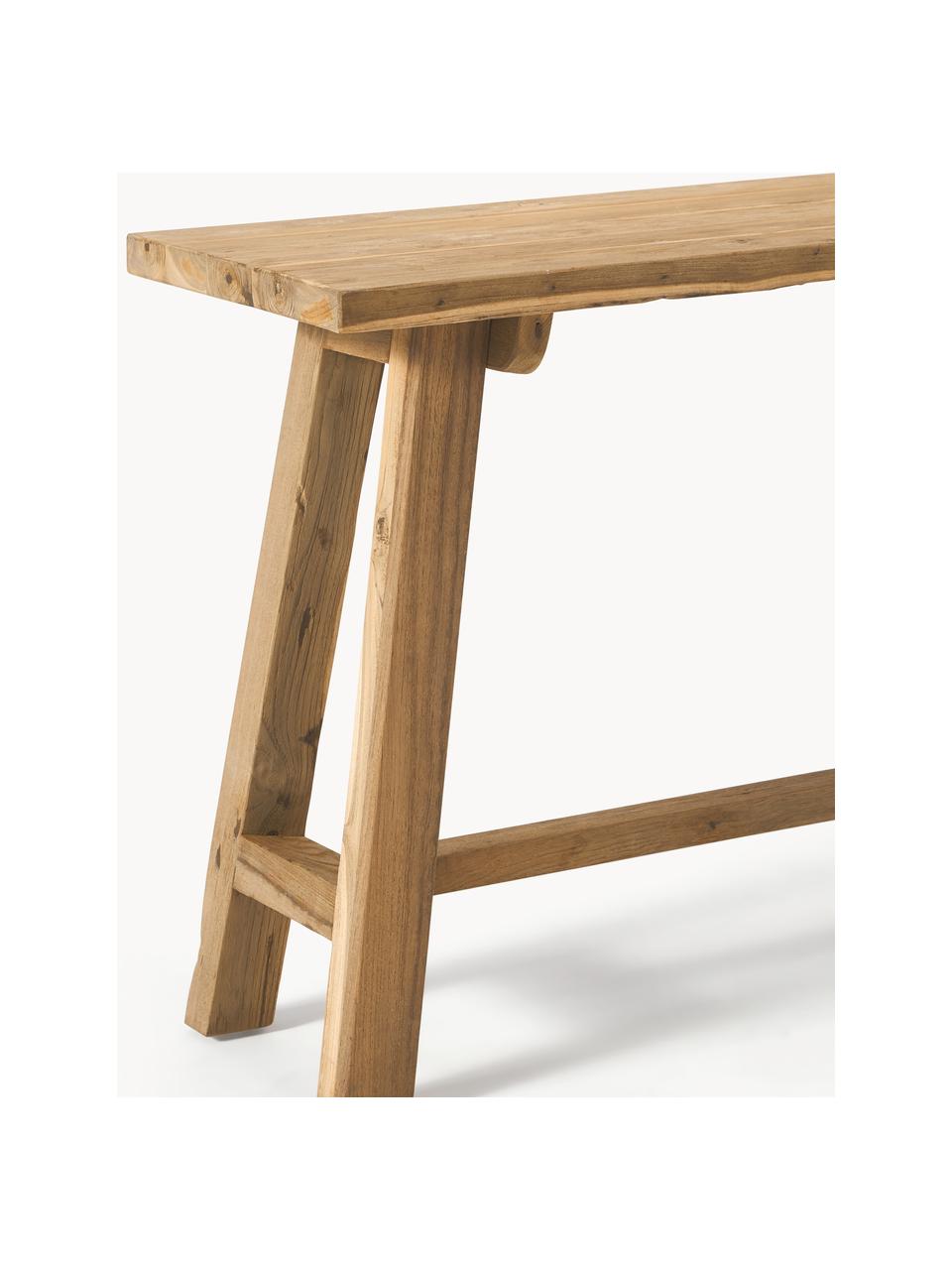 Console en bois de teck Lawas, Bois de teck recyclé, finition naturelle
Ce produit est fabriqué à partir de bois certifié FSC® issu du développement durable, Bois de teck, larg. 120 x prof. 40 cm