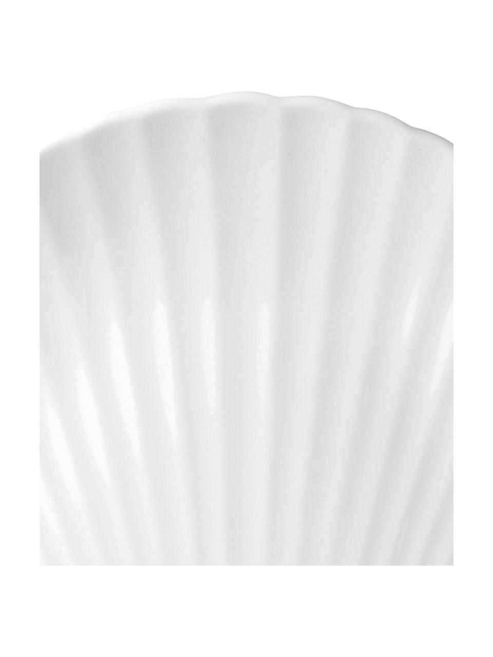 Servírovací talíř z kostního porcelánu Fine Bone China Shell, Ø 27 cm, Bílá