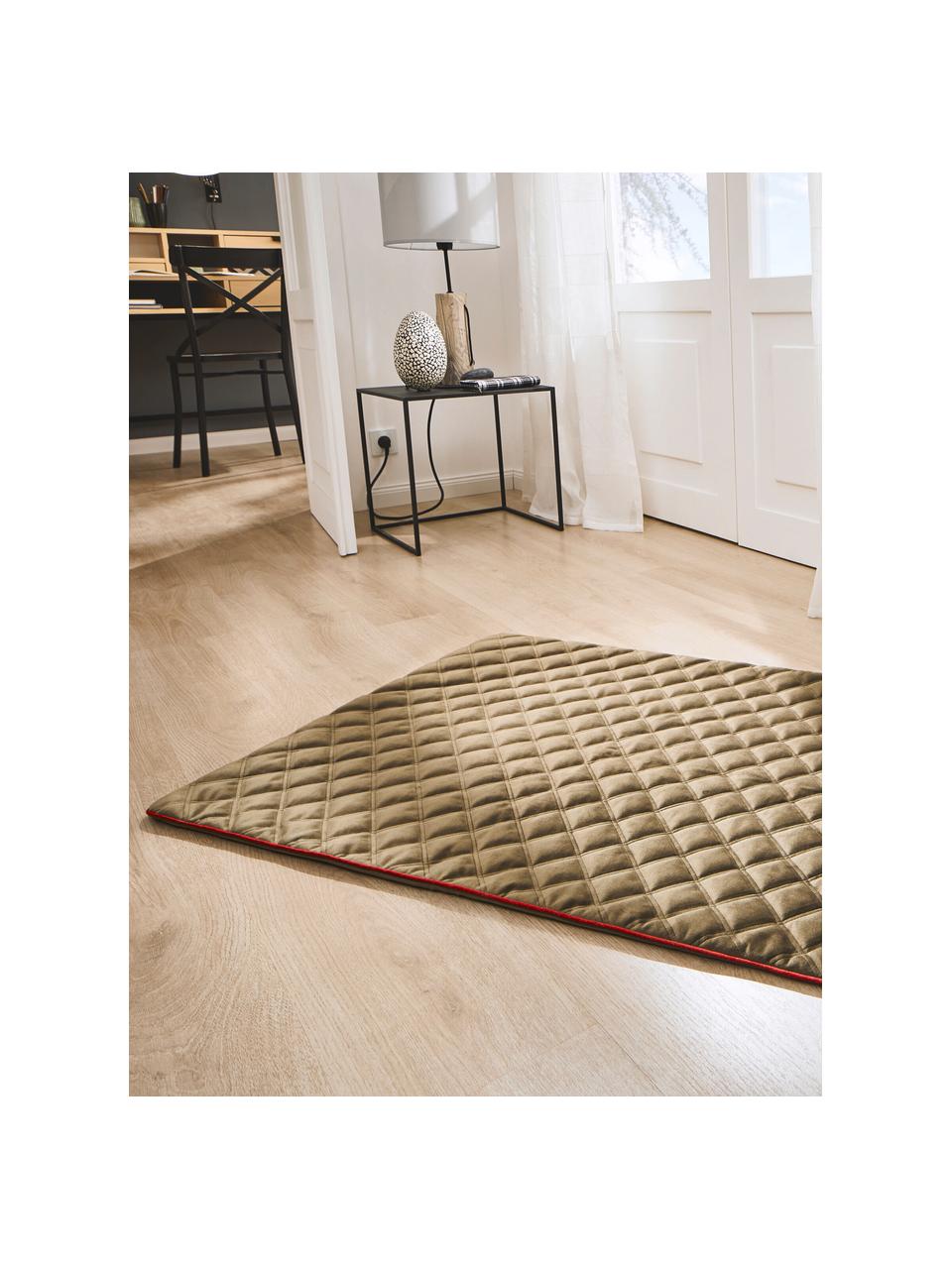 Prošívaná podložka pro domácí mazlíčky Oxford, různé velikosti, Olivová, vínově červená, Š 68 cm, D 98 cm
