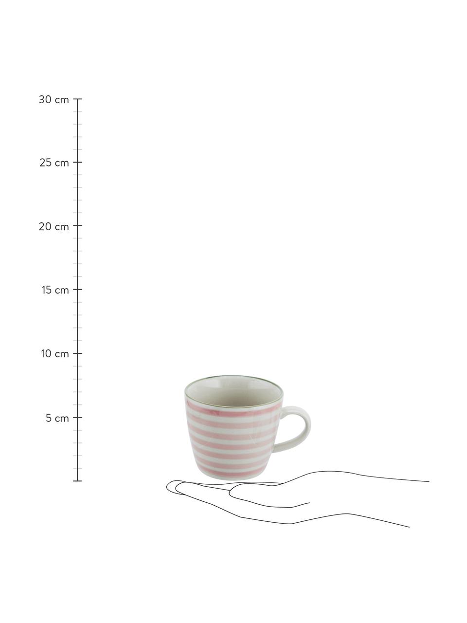 Sada hrnků Patrizia, 3 díly, Kamenina, Krémově bílá, zelená, červená, modrá, Ø 10 cm, V 8 cm, 300 ml