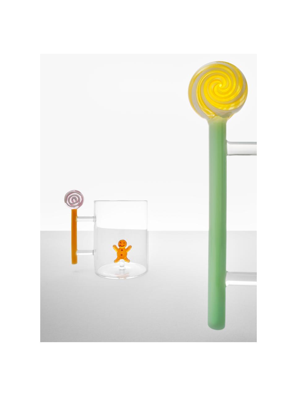 Tasse artisanale Sweet Candy, Verre borosilicate

Découvrez la polyvalence du verre borosilicaté pour votre maison ! Ce matériau de haute qualité, fiable et robuste, se distingue par une résistance exceptionnelle à la chaleur, ce qui le rend idéal pour votre thé ou café chaud. Par rapport au verre traditionnel, le verre borosilicaté est plus résistant aux fissures et aux bris, en faisant un compagnon sûr pour votre intérieur, Transparent, orange, rose pâle, Ø 8 x haut. 12 cm, 500 ml