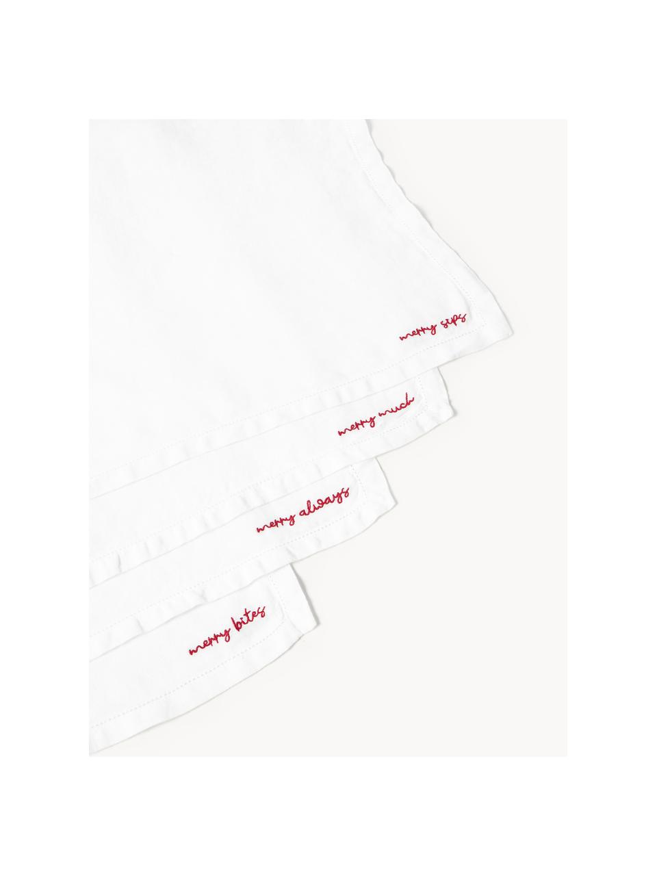 Serviettes à cocktail en lin avec slogan Alari, 4 pièces, 100 % pur lin, certifié European Flax

Le matériau est certifié STANDARD 100 OEKO-TEX®, 4854CIT, CITEVE, Blanc cassé, rouge, larg. 20 x long. 20 cm