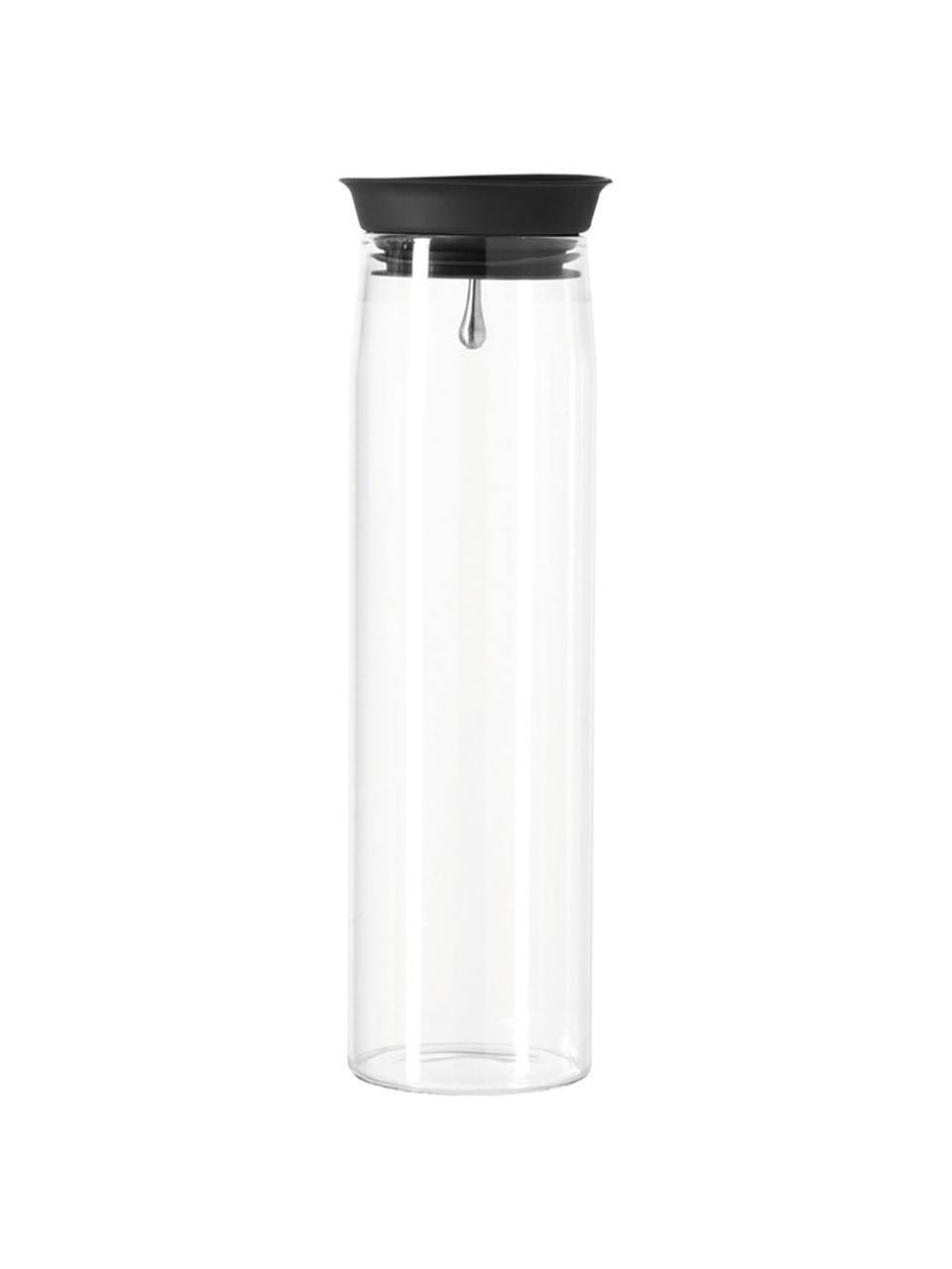 Grande carafe Brioso, 1,1 l, Verre, silicone, Transparent, haut. 28 cm