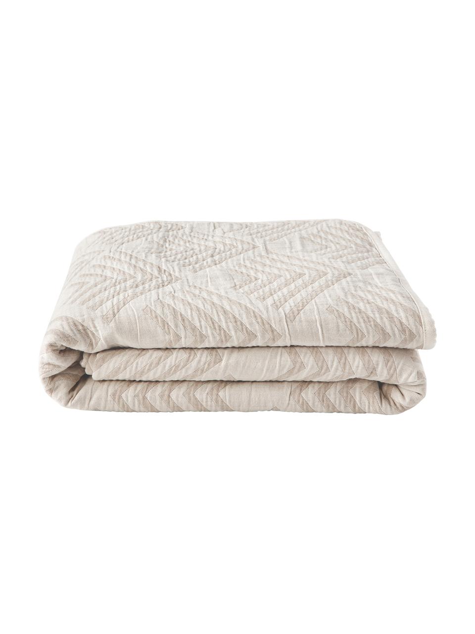 Žakárový prehoz s grafickým vzorom Milano, 80%  bavlna, 20%  polyester
Materiál použitý v tomto produkte bol testovaný na škodlivé látky a certifikovaný podľa STANDARD 100 od OEKO-TEX®, 6457CIT, CITEVE, Béžová, Š 180 x D 250 cm