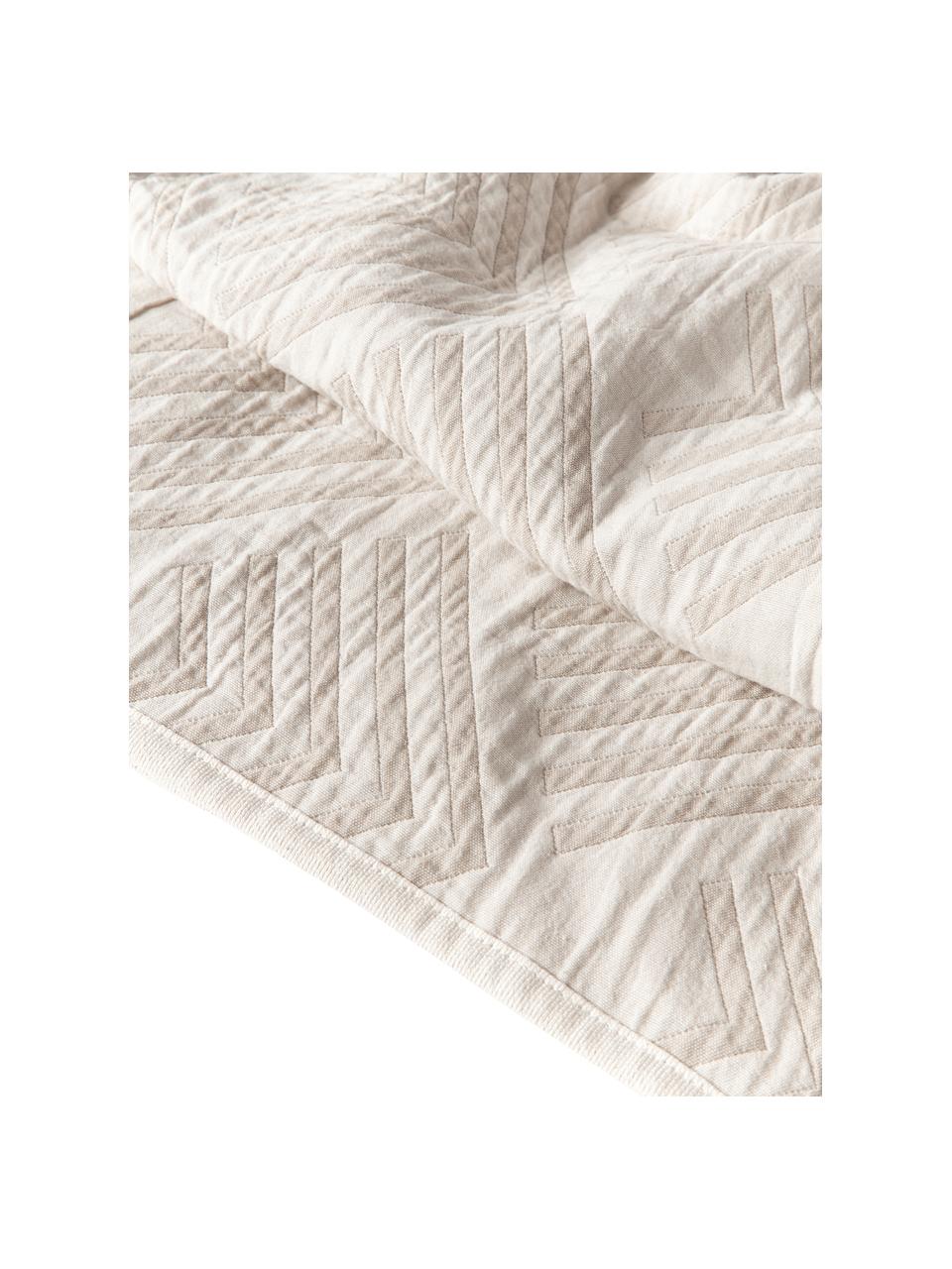 Couvre-lit à motif jacquard Milano, 80 % coton, 20 % polyester

Le matériau est certifié STANDARD 100 OEKO-TEX®, 6457CIT, CITEVE, Beige, larg. 180 x long. 250 cm