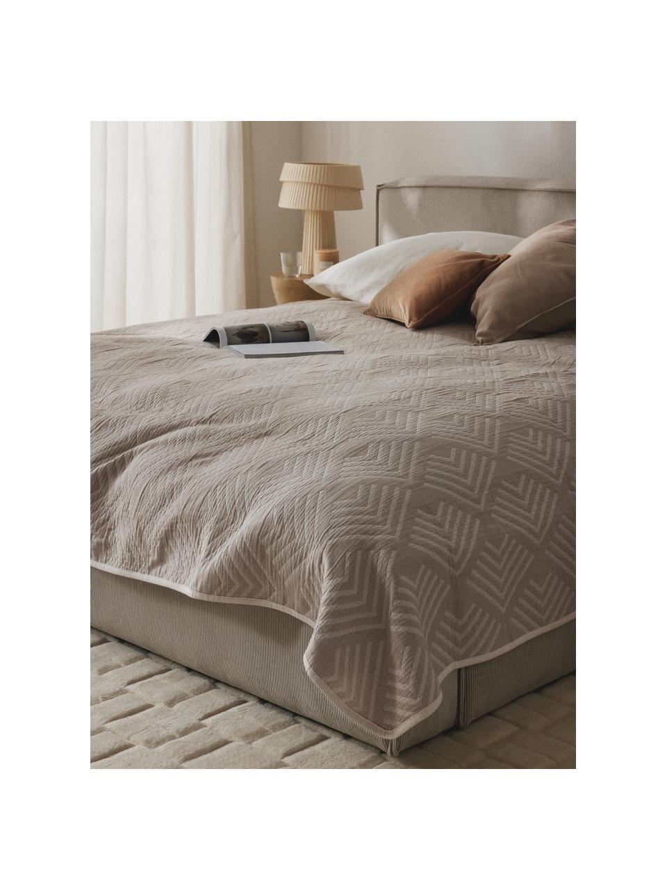 Jacquard bedsprei Milano met grafisch patroon, 80% katoen, 20% polyester

Het materiaal dat in dit product wordt gebruikt, is getest op schadelijke stoffen en gecertificeerd volgens STANDARD 100 door OEKO-TEX®, 6457CIT, CITEVE, Lichtbeige, B 230 x L 250 cm