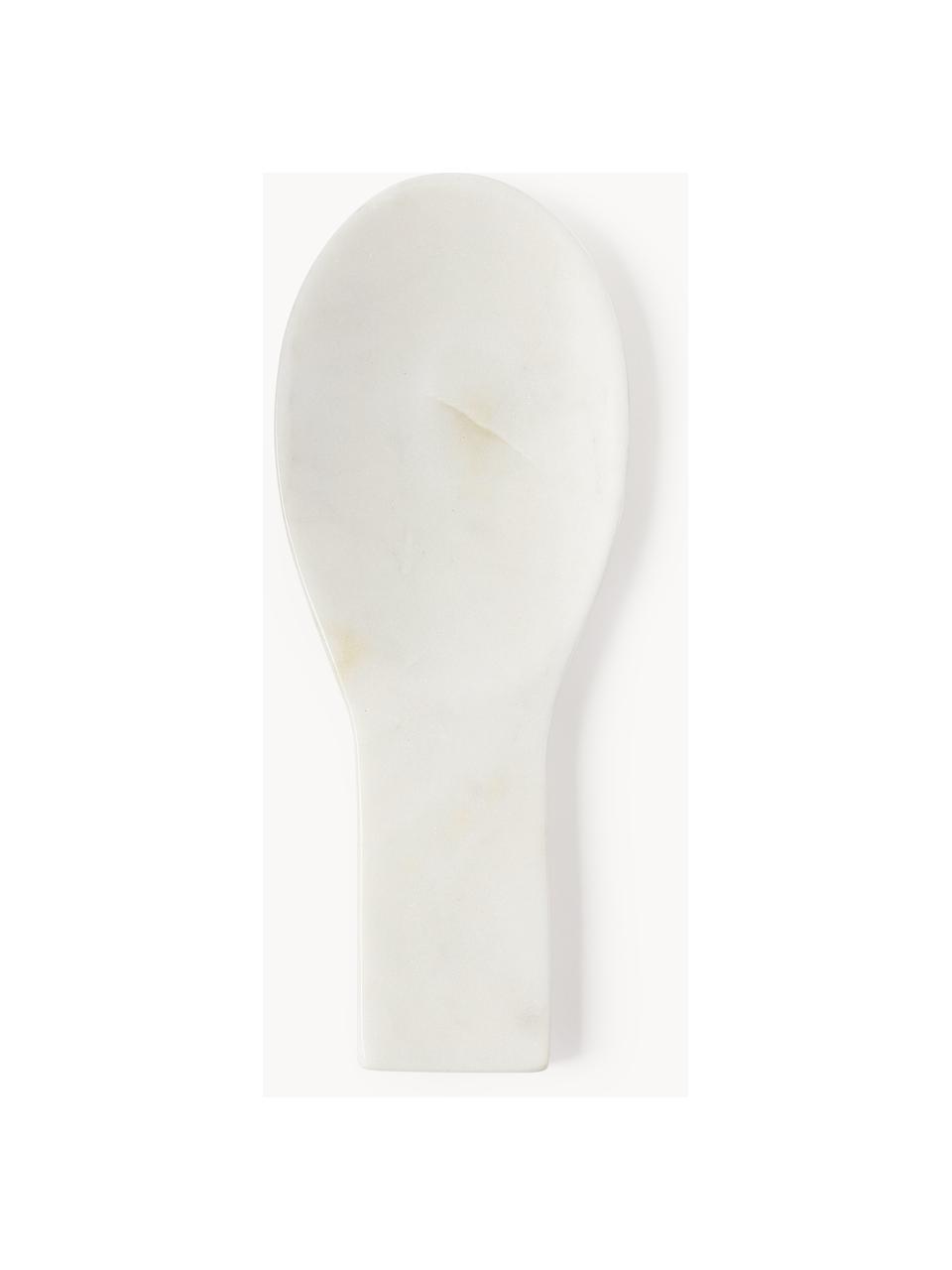 Handgemaakte marmeren lepellegger Agata, Marmer, Wit, gemarmerd, B 23 x H 2 cm