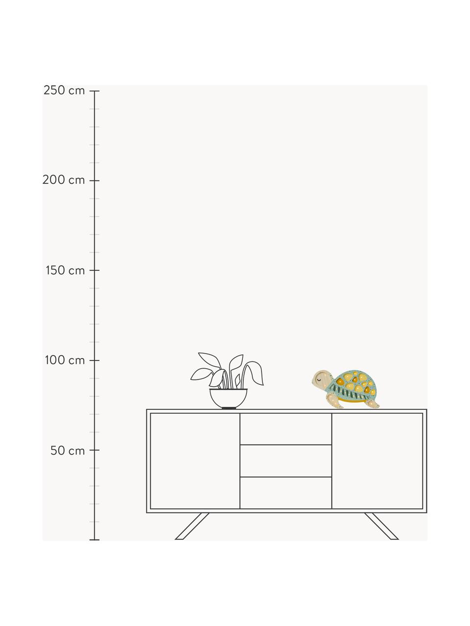 Lampada a LED per cameretta dei bambini fatta a mano con funzione timer e telecomando Turtle, luce regolabile, Legno di pino laccato

Questo prodotto è realizzato con legno di provenienza sostenibile e certificato FSC®., Verde menta, giallo senape, legno di pino, Larg. 38 x Alt. 22 cm