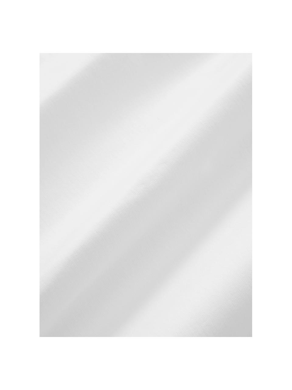 Topper-Spannbettlaken Lara, Jersey-Elasthan, Weiß, B 95 x L 200 cm, H 15 cm