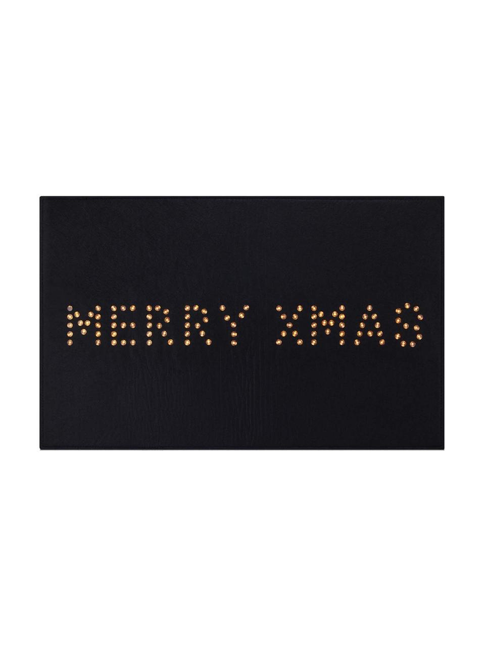 Zerbino natalizio luminoso Lysa, Plastica, Nero, Larg. 80 x Alt. 50 cm
