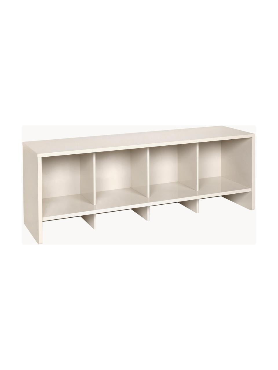 Zitbank Tenna, Vezelplaat met gemiddelde dichtheid (MDF), gelakt, Off White, B 140 x H 52 cm