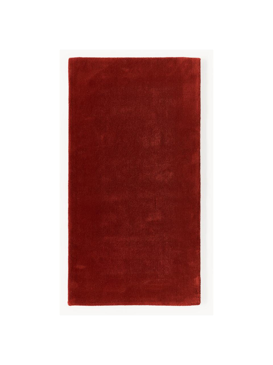 Tapis en laine tissé à la main Zayne, Rouge rouille, larg. 80 x long. 150 cm (taille XS)