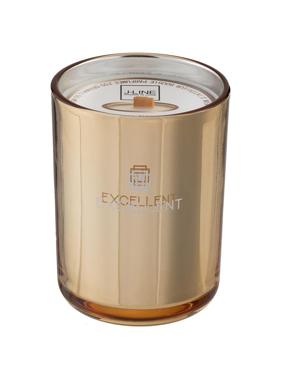 Candela profumata Excellent (miele), Contenitore: vetro, Dorato, Ø 9 x Alt. 12 cm