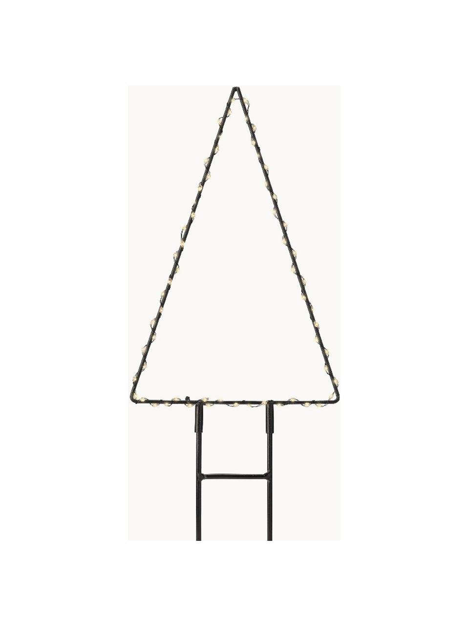 Éclairage extérieur LED alimenté par piles avec fonction minuterie Winter, Métal, enduit, Noir, larg. 18 x haut. 27 cm