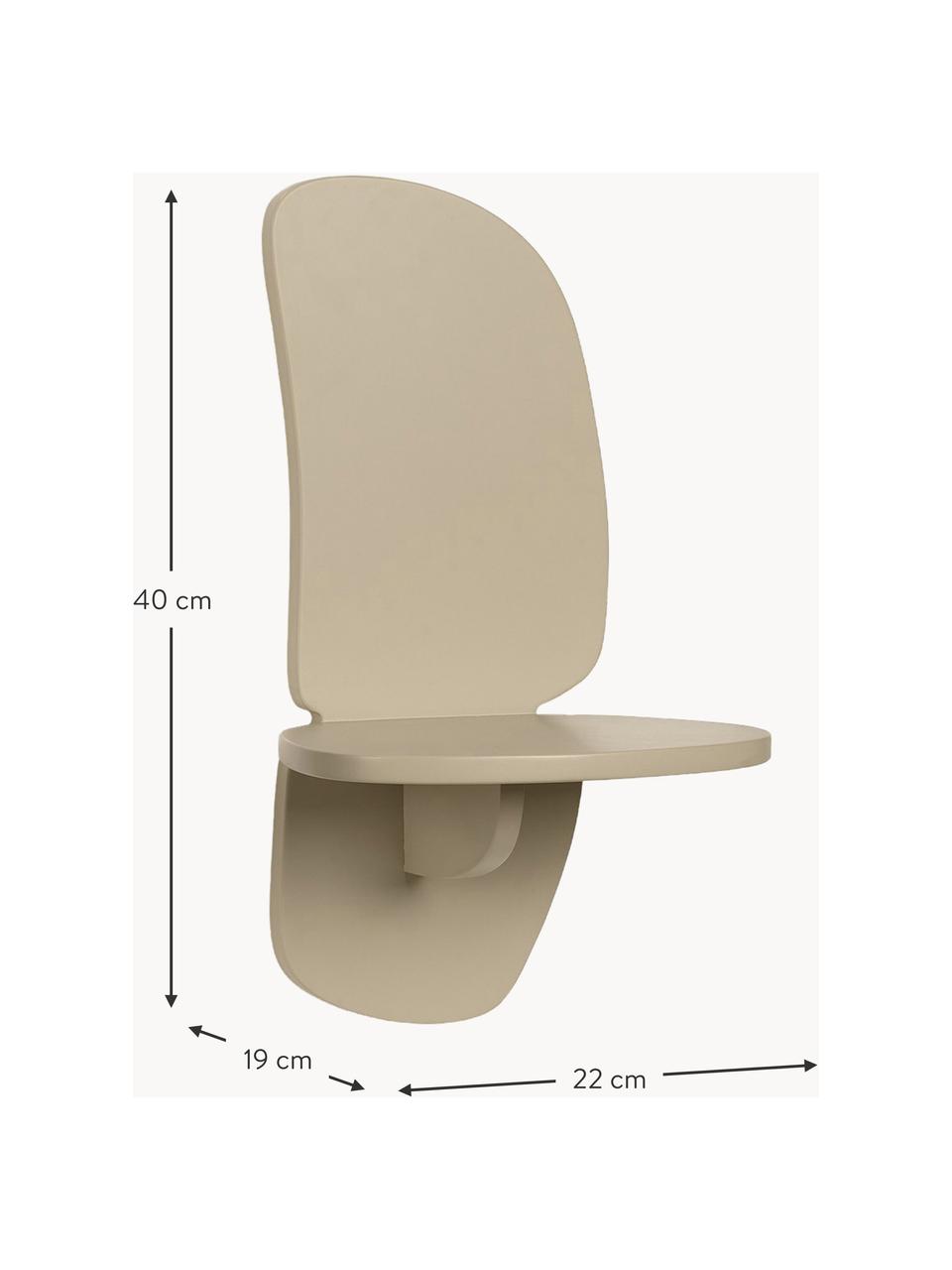 Étagère murale Pilu, MDF laqué

Ce produit est fabriqué à partir de bois certifié FSC® issu d'une exploitation durable, Beige clair, mat, larg. 22 x haut. 40 cm