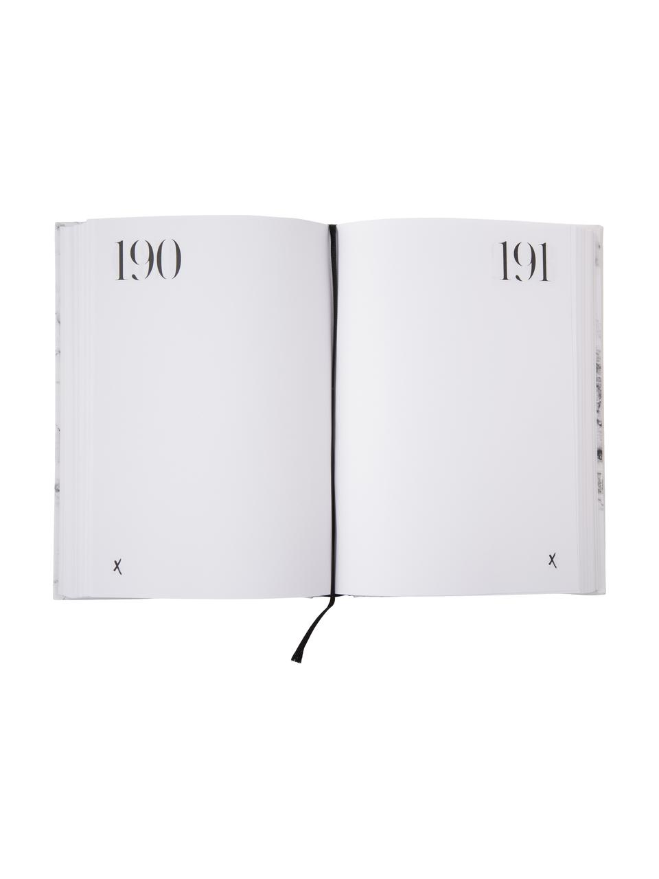 Carnet de notes 365 of whatever you want, Papier, Blanc, noir, larg. 15 x haut. 21 cm