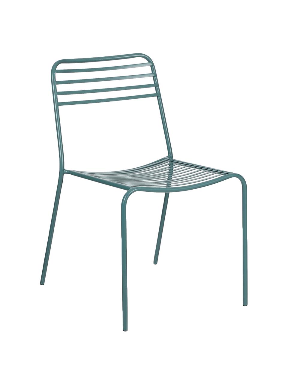 Chaises de balcon en métal Tula, 2 pièces, Vert