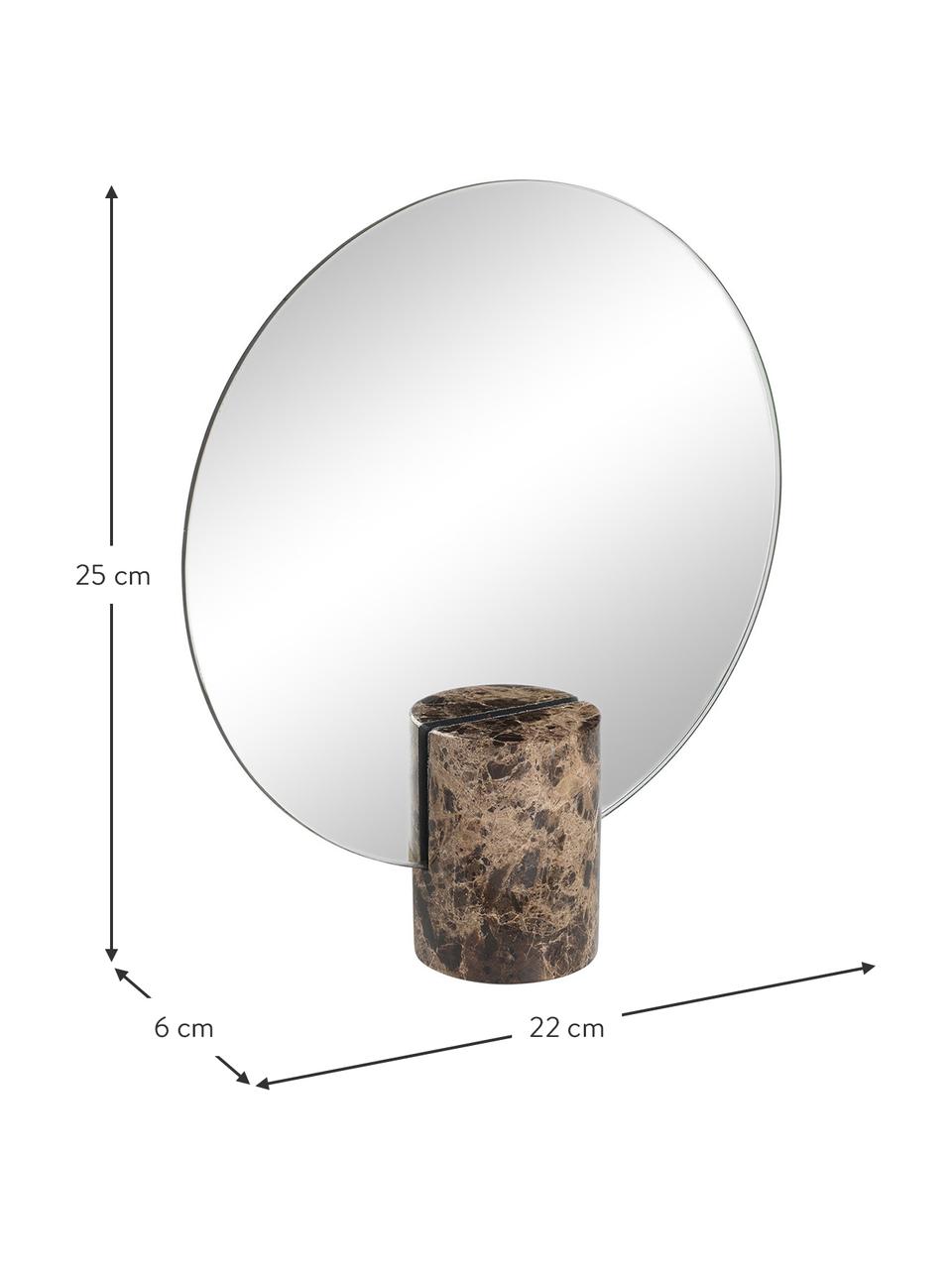 Espejo tocador Pesa, con aumento, Espejo: cristal, Marrón, An 22 x Al 25 cm