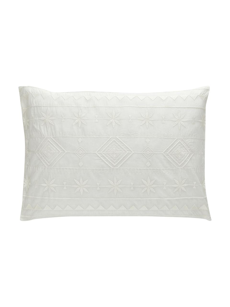 Taie d'oreiller 50x70 coton brodé blanc Elaine, 2 pièces, 100 % coton
Densité du fil 140 fils au pouce carré, qualité standard

Le linge en coton procure une agréable sensation de douceur sur la peau, absorbe bien l'humidité et convient aux personnes allergiques, Blanc, larg. 50 x long. 70 cm