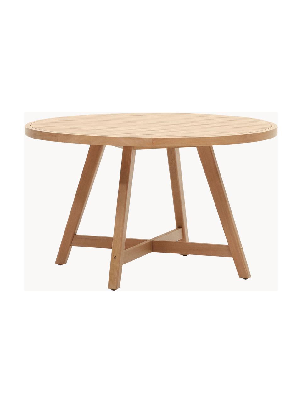 Mesa redonda para exterior de madera de eucalipto Urgell, Madera de eucalipto, Madera de eucalipto, Ø 130 x Al 77 cm