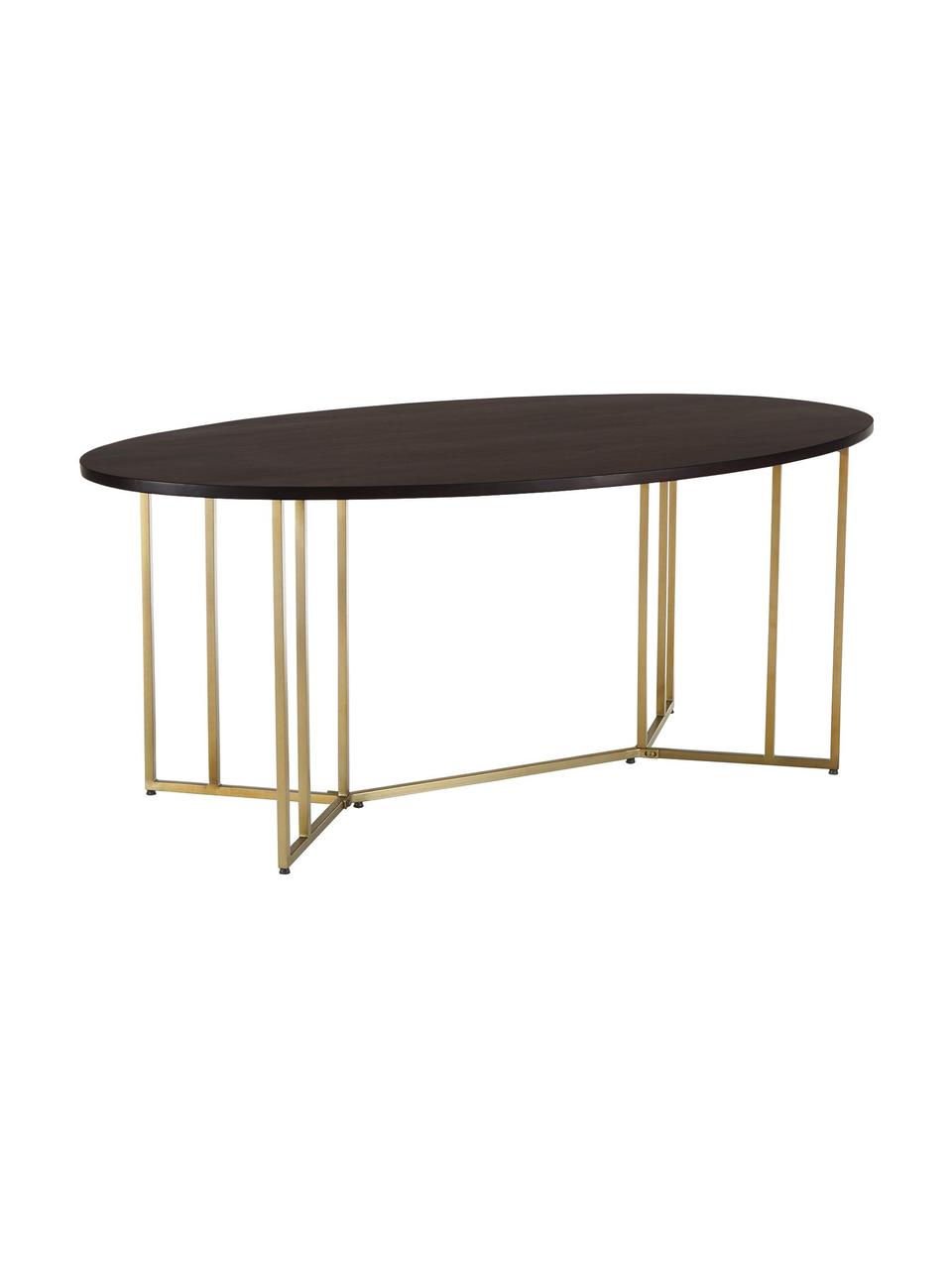 Table ovale bois de manguier Luca, différentes tailles, Bois de manguier, couleur dorée, larg. 240 x prof. 100 cm