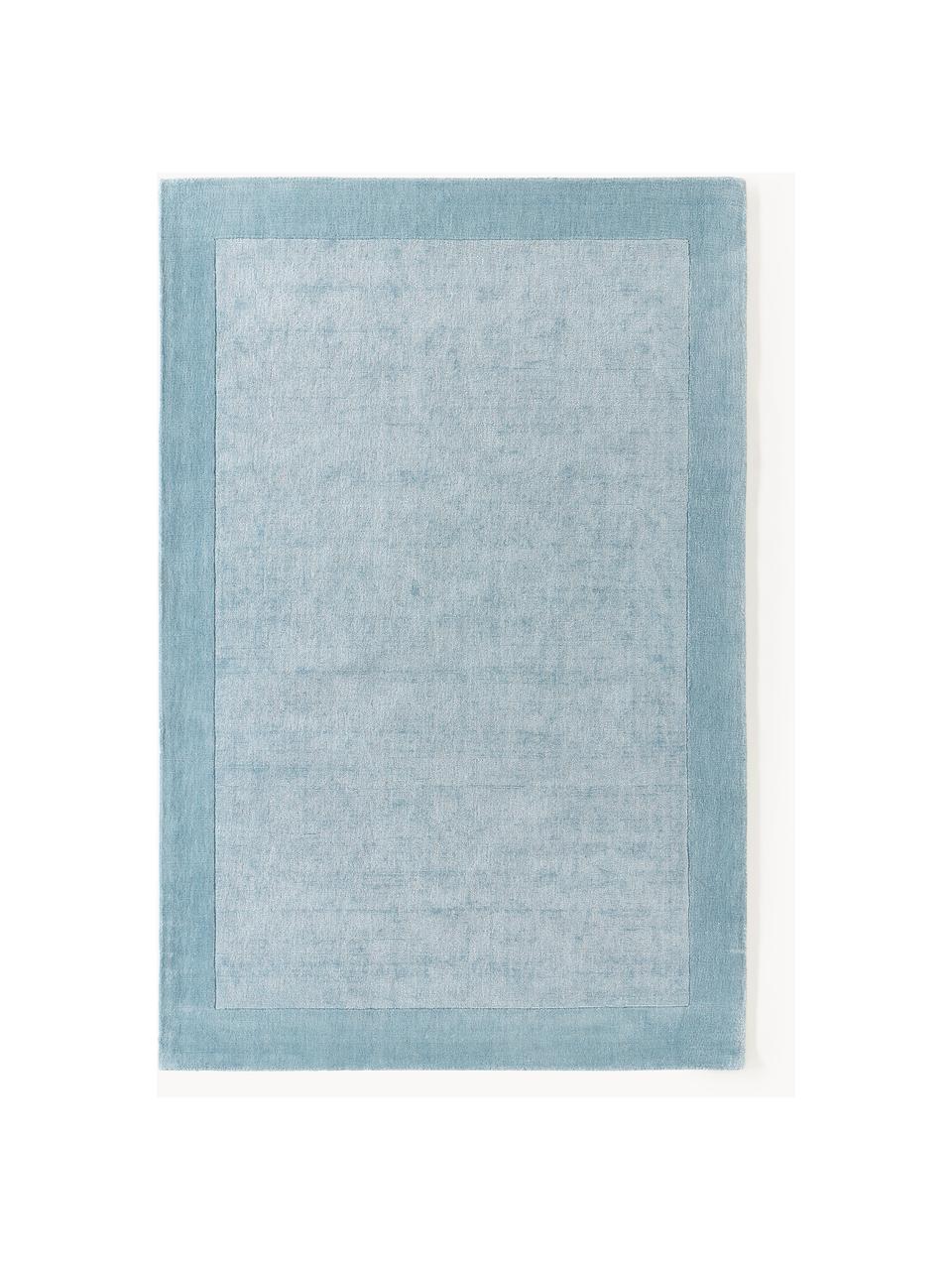 Kurzflor-Teppich Kari, 100 % Polyester, GRS-zertifiziert, Blau, B 80 x L 150 cm (Grösse XS)