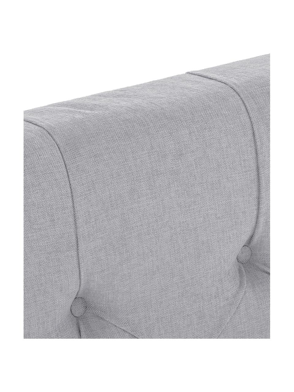 Letto boxspring premium Pheobe, Materasso: a molle insacchettate a 7, Piedini: legno di faggio massiccio, Grigio, 200 x 200